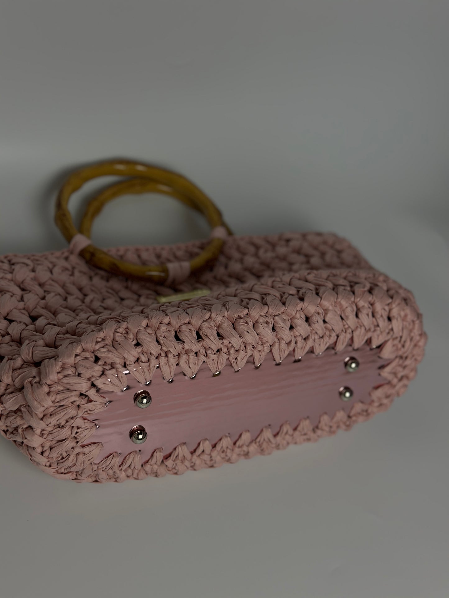 Blush Bamboo • Handcrafted Woven Bag