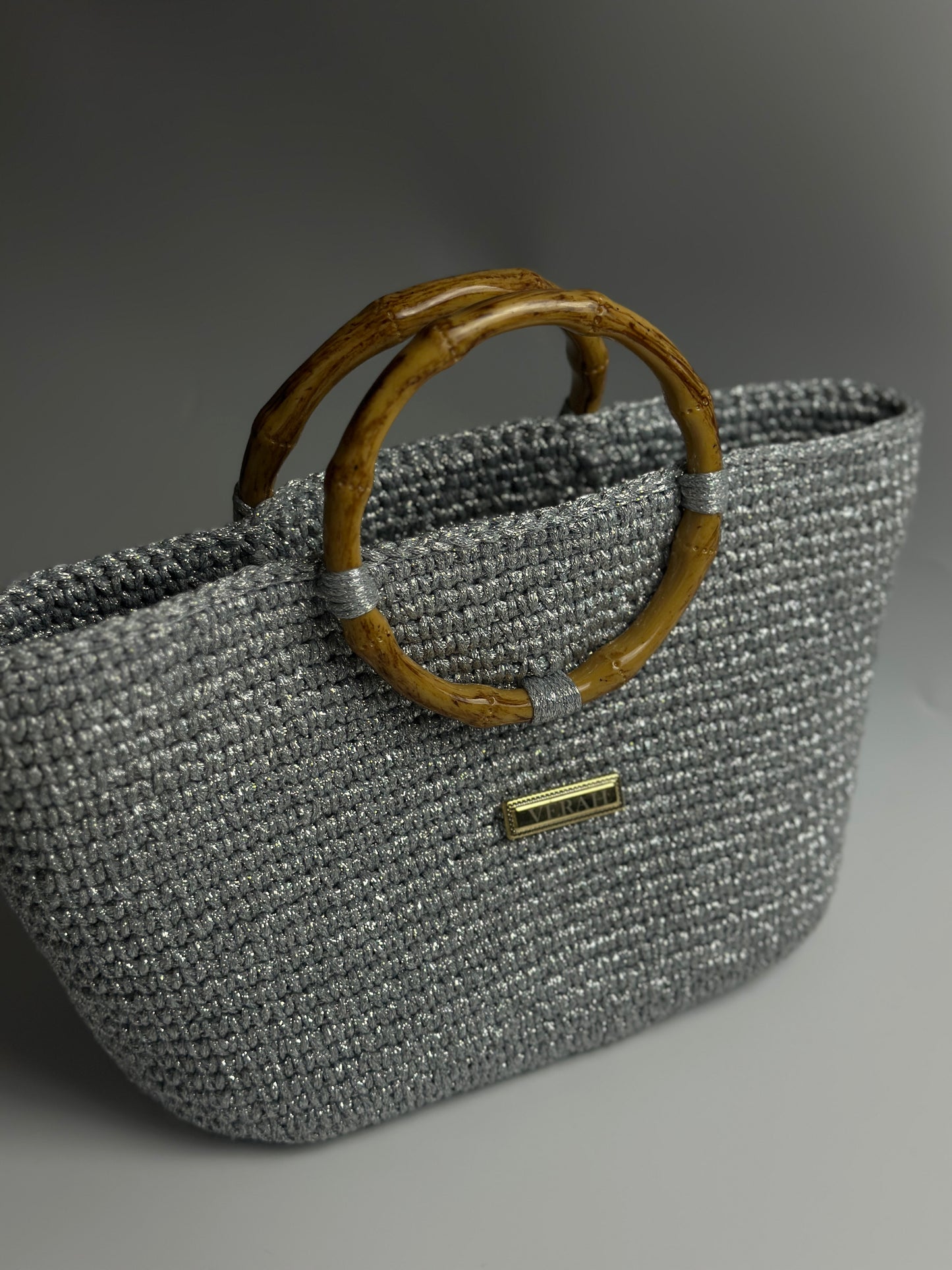 Bamboo Glow • Handcrafted Woven Bag
