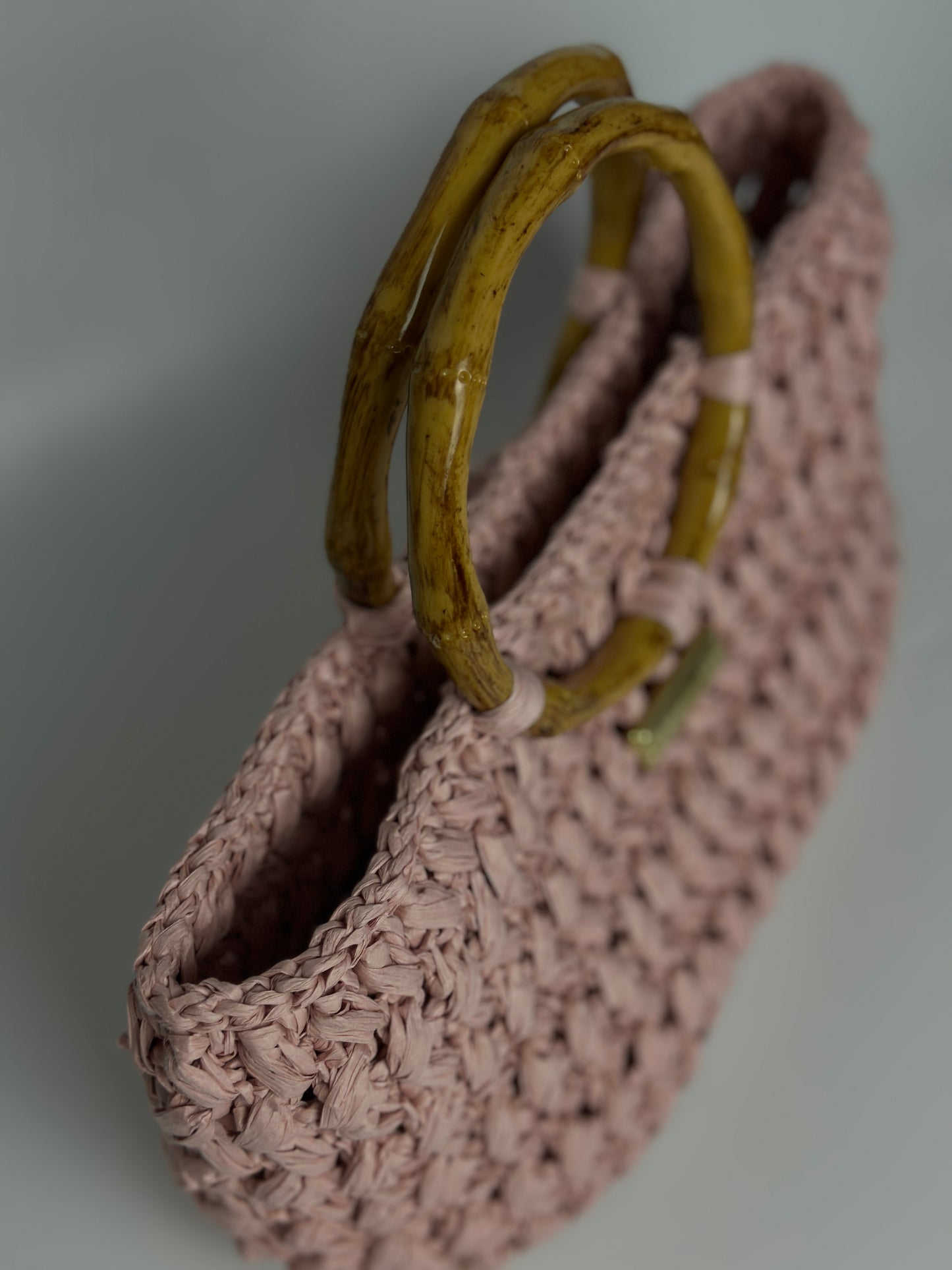 Blush Bamboo • Handcrafted Woven Bag