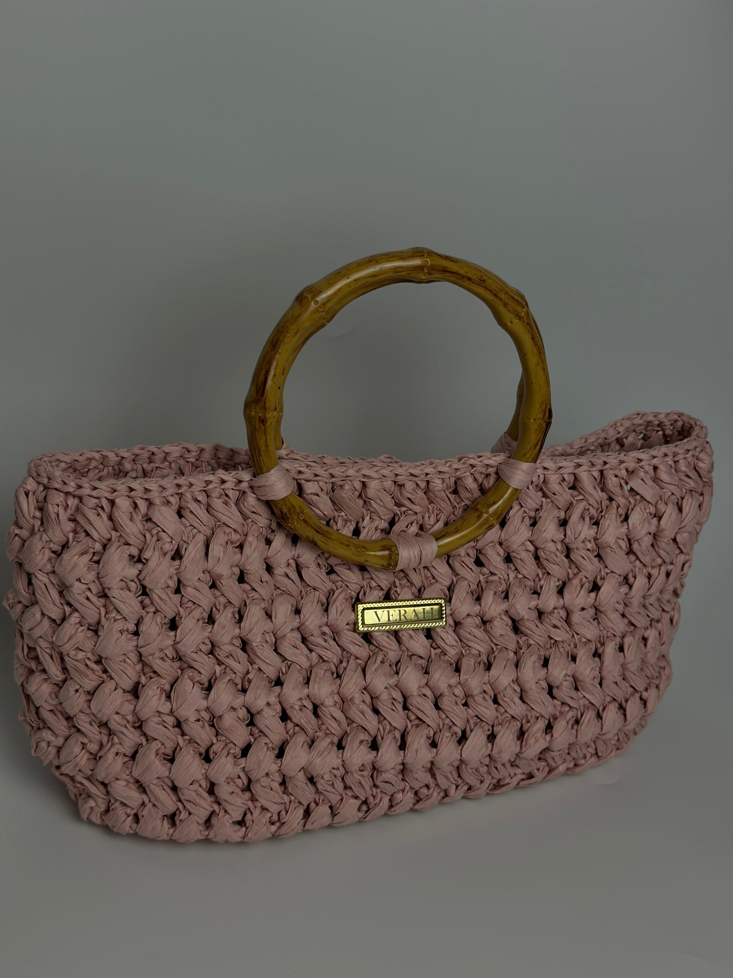 Blush Bamboo • Handcrafted Woven Bag