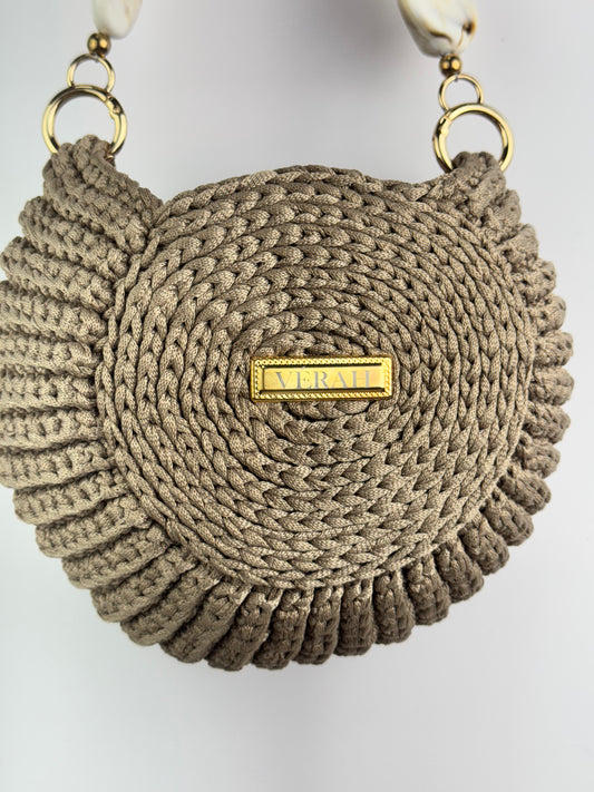 Stone Harmony • Handcrafted Round Bag
