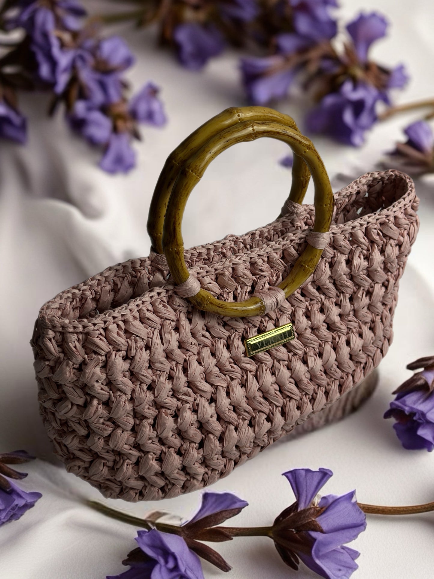 Blush Bamboo • Handcrafted Woven Bag